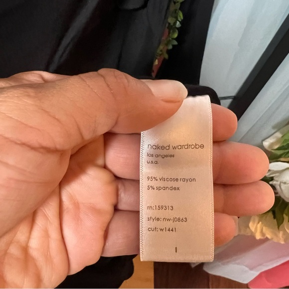 Naked Wardrobe Cutout Off The Shoulder Romper Long Sleeve - Picture 3 of 4